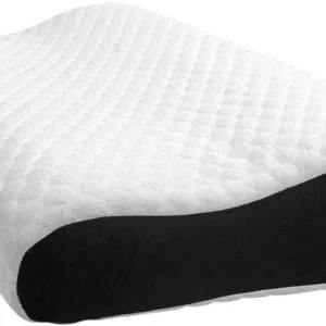 HKZ-YG Memory Foam Orthopaedic Pillow Pack of 1 Geometric Cervical Contour Memory Foam Pillow, Stomached, Anti-Snoring, Side Sleepers